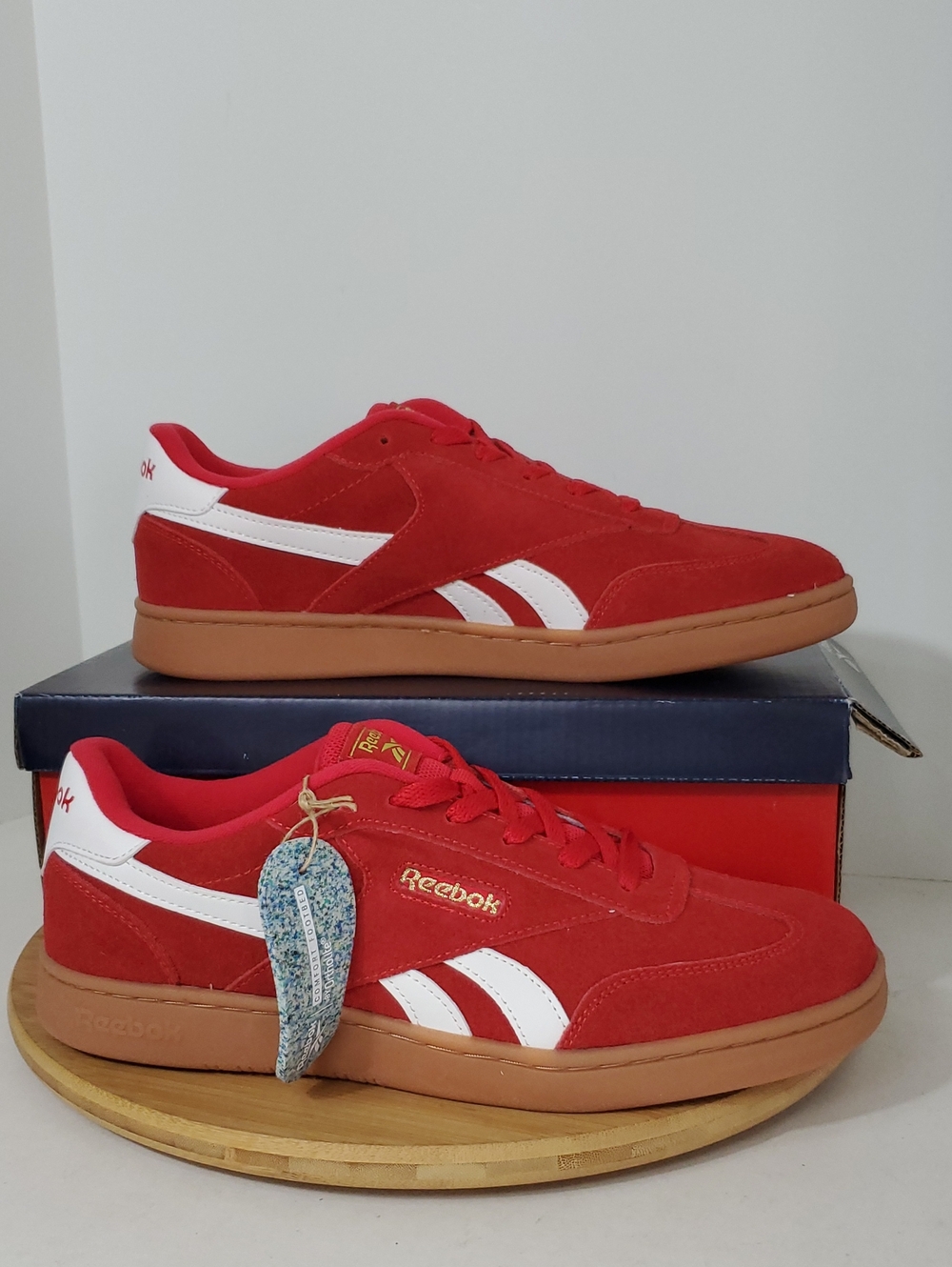 Reebok Forte Lounger Red Sneakers Gum Sole Women's Size 11 NIB